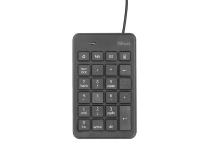 Клавіатура мембрана Trust Xalas USB-A Numeric Keypad 23Key, USB-A, Чорний