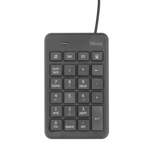 Клавіатура мембрана Trust Xalas USB-A Numeric Keypad 23Key, USB-A, Чорний