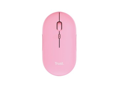 Миша Trust Puck Rechargeable,  Ultra-Thin,  BT/WL,  Silent, Рожевий