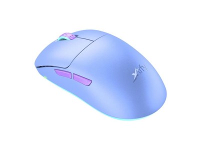 Миша Xtrfy M8, WL/USB-A, RGB, Frosty Purple