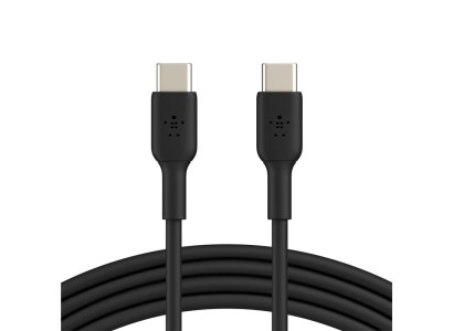 Кабель заряджання/синхронізації Belkin USB-C > USB-C, 1м, 60Вт, PVC, чорний