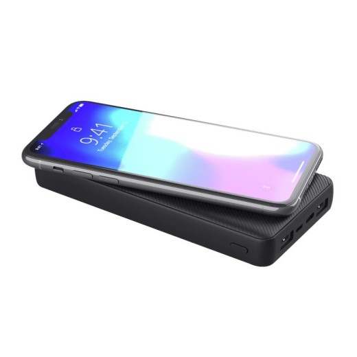 Акумулятор портативний літій-іонний power bank Trust Primo ECO, 20000мА·год, 2хUSB-A/USB-C, 15W, Чорний