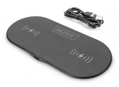 Зарядний пристрій DIGITUS Wireless Charging, Pad, Duo, 15W