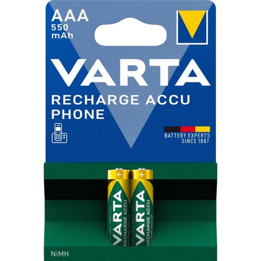 Акумулятор Varta NI-MH Phone  AAA 550 мА•г, 2шт