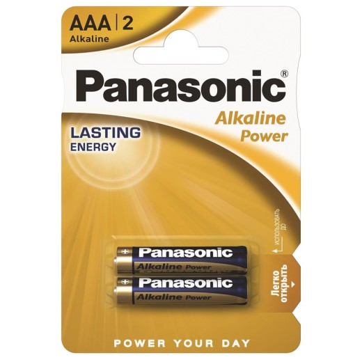 Батарейка Panasonic ALKALINE POWER лужна AAA блістер, 2 шт.