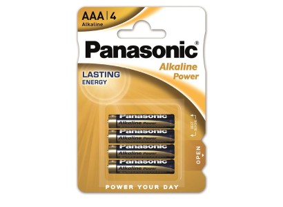 Батарейка Panasonic ALKALINE POWER лужна AAA блістер, 4 шт.