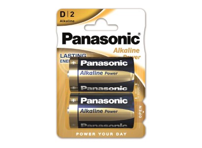 Батарейка Panasonic ALKALINE POWER лужна D(LR20) блістер, 2 шт.