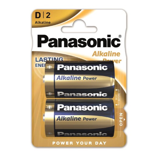 Батарейка Panasonic ALKALINE POWER лужна D(LR20) блістер, 2 шт.