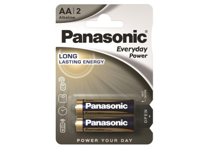 Батарейка Panasonic EVERYDAY POWER лужна AA блістер, 2 шт.