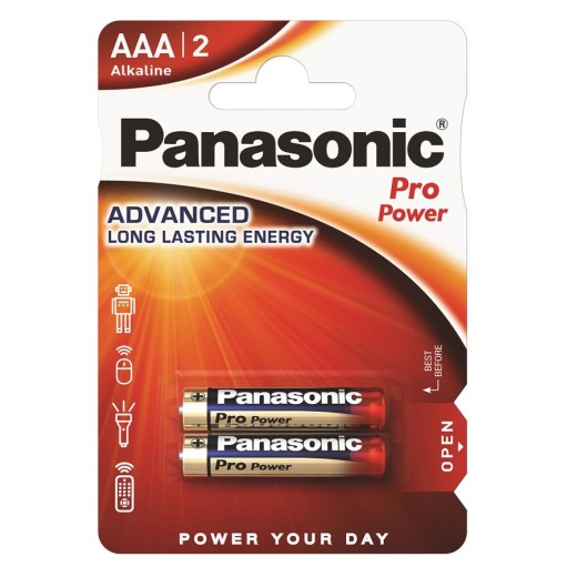 Батарейка Panasonic PRO POWER лужна AAA блістер, 2 шт.