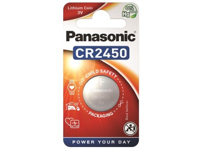 Батарейка Panasonic літієва CR2450 блістер, 1 шт.