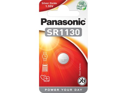 Батарейка Panasonic срібло-цинкова SR1130(390, V390, D390,SB-AU, SR54) блістер, 1 шт.