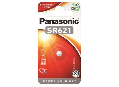 Батарейка Panasonic срібло-цинкова SR621(364, V364, D364) блістер, 1 шт.