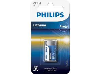 Батарейка Philips   літієва CR2  блістер, 1 шт