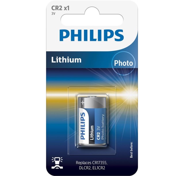 Батарейка Philips   літієва CR2  блістер, 1 шт