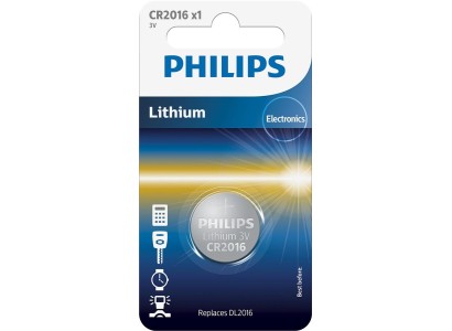 Батарейка Philips   літієва CR2016  блістер, 1 шт