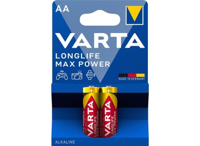 Батарейка Varta Longlife Max Power лужна AA блістер, 2 шт