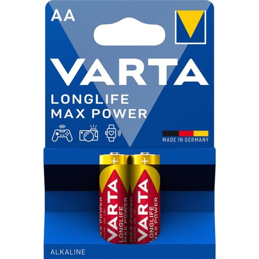 Батарейка Varta Longlife Max Power лужна AA блістер, 2 шт