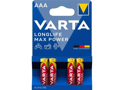 Батарейка Varta Longlife Max Power лужна AAA блістер, 4 шт