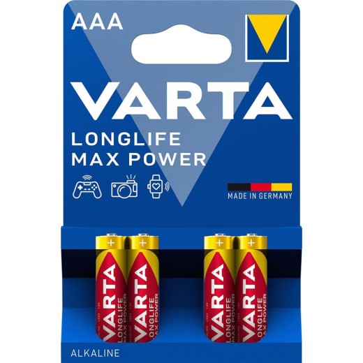 Батарейка Varta Longlife Max Power лужна AAA блістер, 4 шт