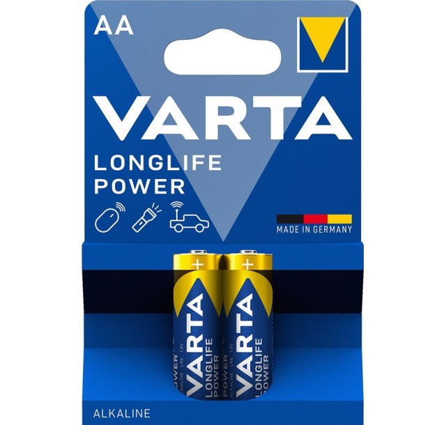 Батарейка Varta Longlife Power лужна AA блістер, 2 шт