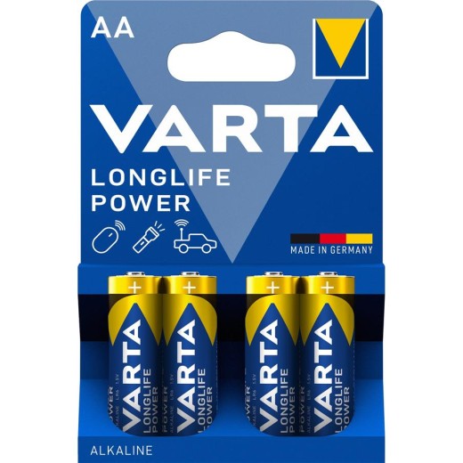 Батарейка Varta Longlife Power лужна AA блістер, 4 шт