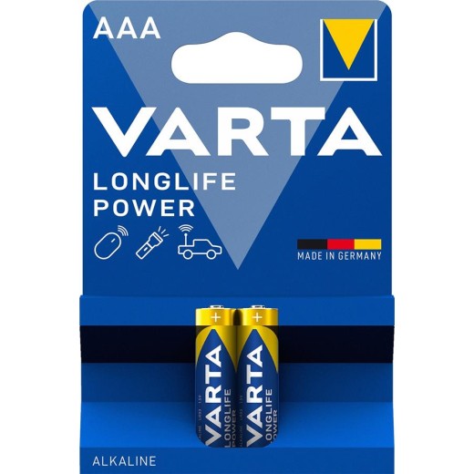 Батарейка Varta Longlife Power лужна AAA блістер, 2 шт