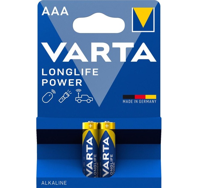 Батарейка Varta Longlife Power лужна AAA блістер, 2 шт