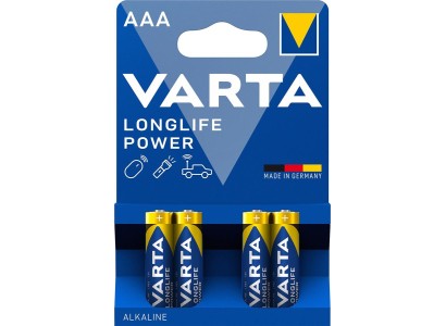 Батарейка Varta Longlife Power лужна AAA блістер, 4 шт