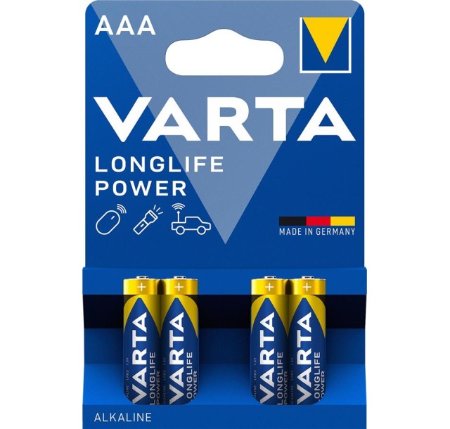 Батарейка Varta Longlife Power лужна AAA блістер, 4 шт