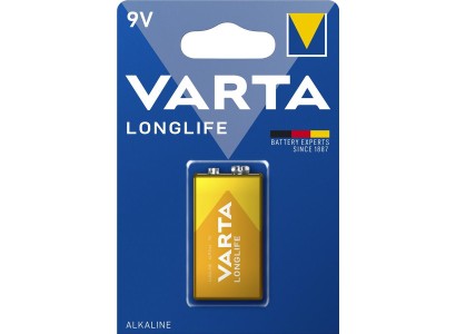 Батарейка Varta Longlife лужна 6LR61(6LF22, MN1604, MX1604 ,Крона) блістер, 1 шт