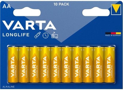 Батарейка Varta Longlife лужна AA блістер, 10 шт