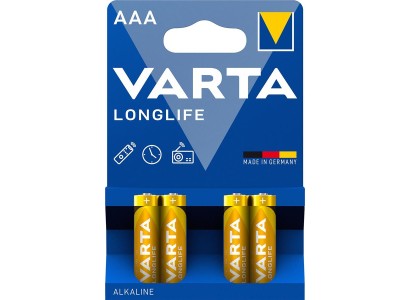 Батарейка Varta Longlife лужна AAA блістер, 4 шт