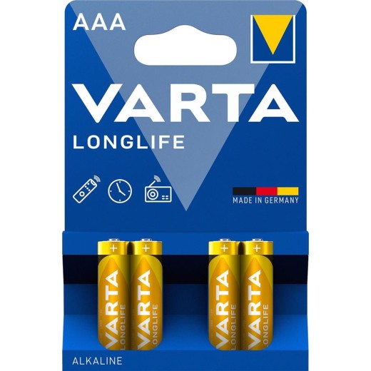 Батарейка Varta Longlife лужна AAA блістер, 4 шт