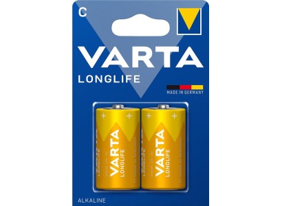 Батарейка Varta Longlife лужна C(LR14) блістер, 2шт