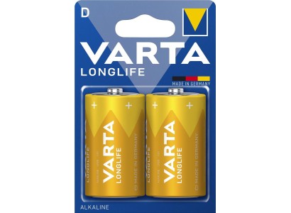 Батарейка Varta Longlife лужна D(LR20)  блістер, 2 шт