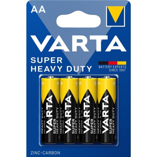 Батарейка Varta Super Heavy Duty  вугільно-цинкова AA блістер, 4 шт