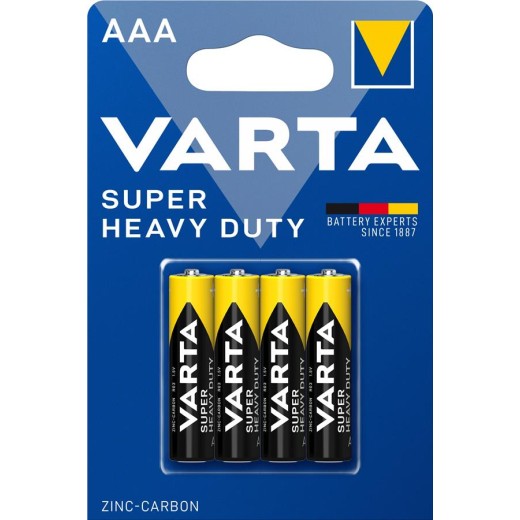 Батарейка Varta Super Heavy Duty  вугільно-цинкова AAA блістер, 4 шт