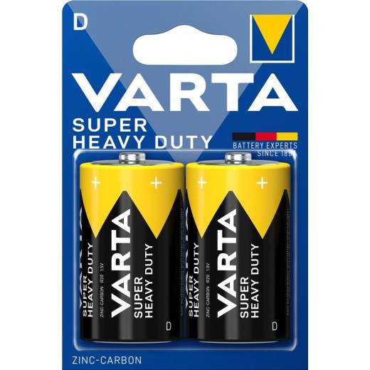 Батарейка Varta Super Heavy Duty  вугільно-цинкова D BLI 2 блістер, 2 шт