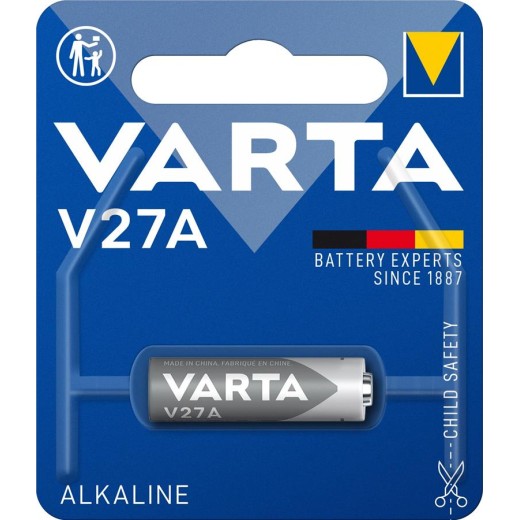 Батарейка Varta лужна V27 A (MN27, 27А, GP27A, L828) блістер, 1 шт