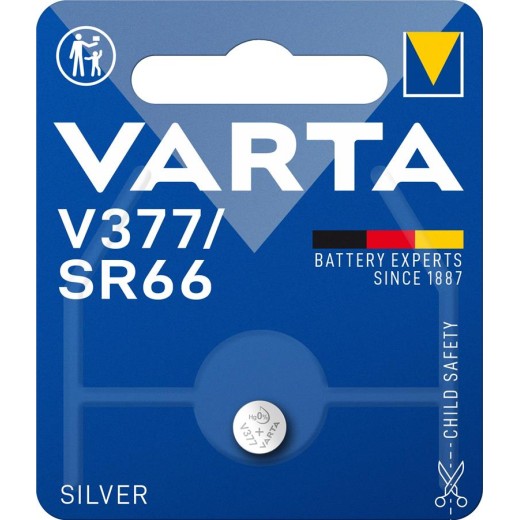 Батарейка Varta срібно-цинкова V377 (AG4, LR626, SR626SW, 177)  блістер, 1 шт