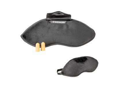 Маска на очі+беруші, Wenger, Eyemask with Ear Plugs, чорна