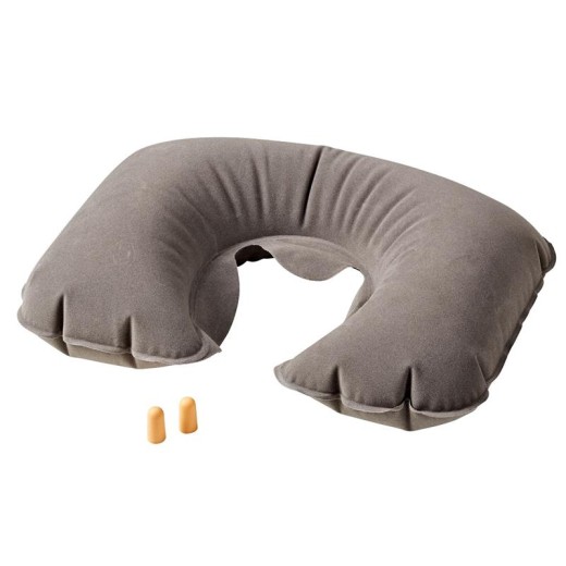 Подушка надувна Wenger Inflatable Neck Pillow, сіра