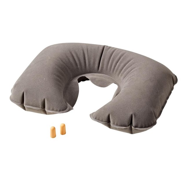 Подушка надувна Wenger Inflatable Neck Pillow, сіра