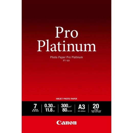 Папiр Canon A3 Pro Platinum Photo Paper PT-101, 20 арк.