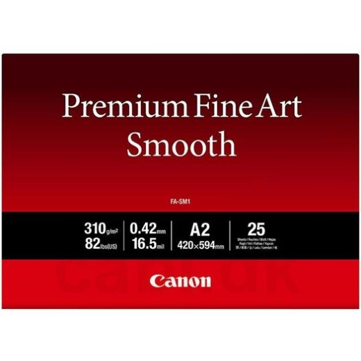 Папір Canon A2 Premium Fine Art Paper Smooth, 25 арк.