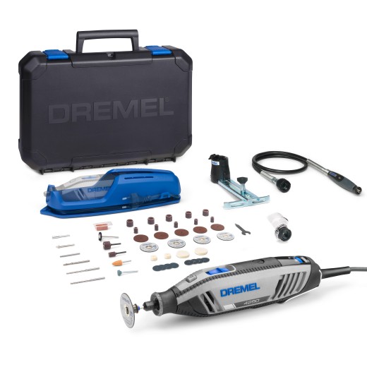 Багатофункціональний інструмент гравер Dremel 4250 3-45, 45 насадок + гнучкий вал