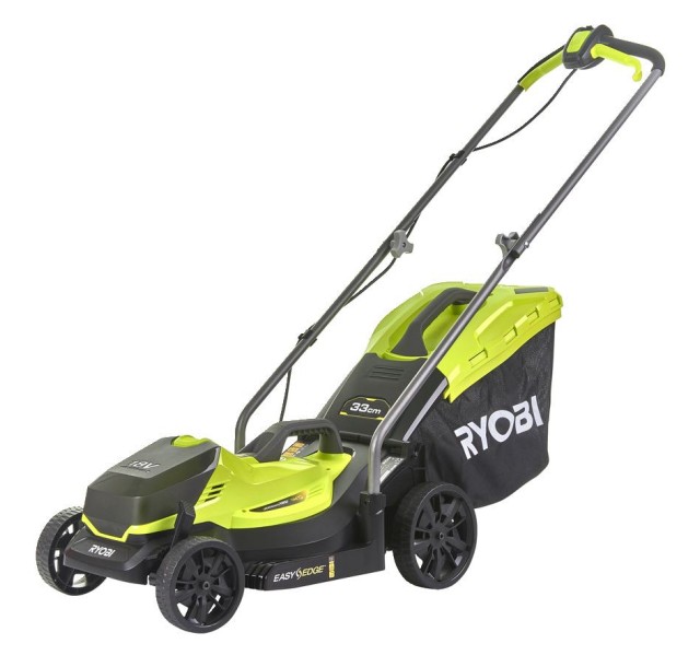 Газонокосарка акумуляторна Ryobi RLM18X33B-40, ONE+ 18В, 1х4Аг, 33см, 35л, 25-65мм, 8.7кг