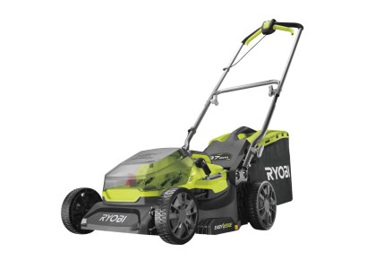 Газонокосарка акумуляторна Ryobi RY18LM37A-140, ONE+ 18В, 1х4Аг, 37см, 45л, 25-70см, EasyEdge, мульчування, 16кг