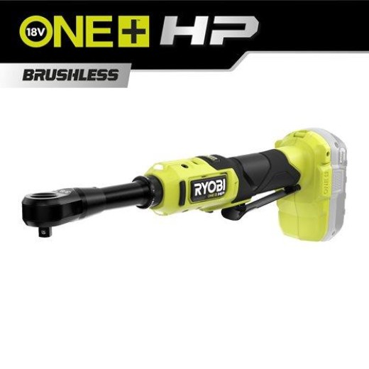 Трещітка акумуляторна Ryobi RRW1838X-0, ONE+ 18В НР, безщіткова, 230об/хв, 75Нм, квадрат 3/8